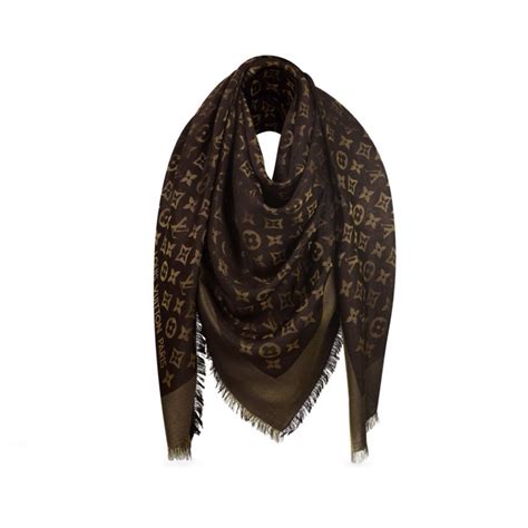 lv scarf brown|louis vuitton denim scarf.